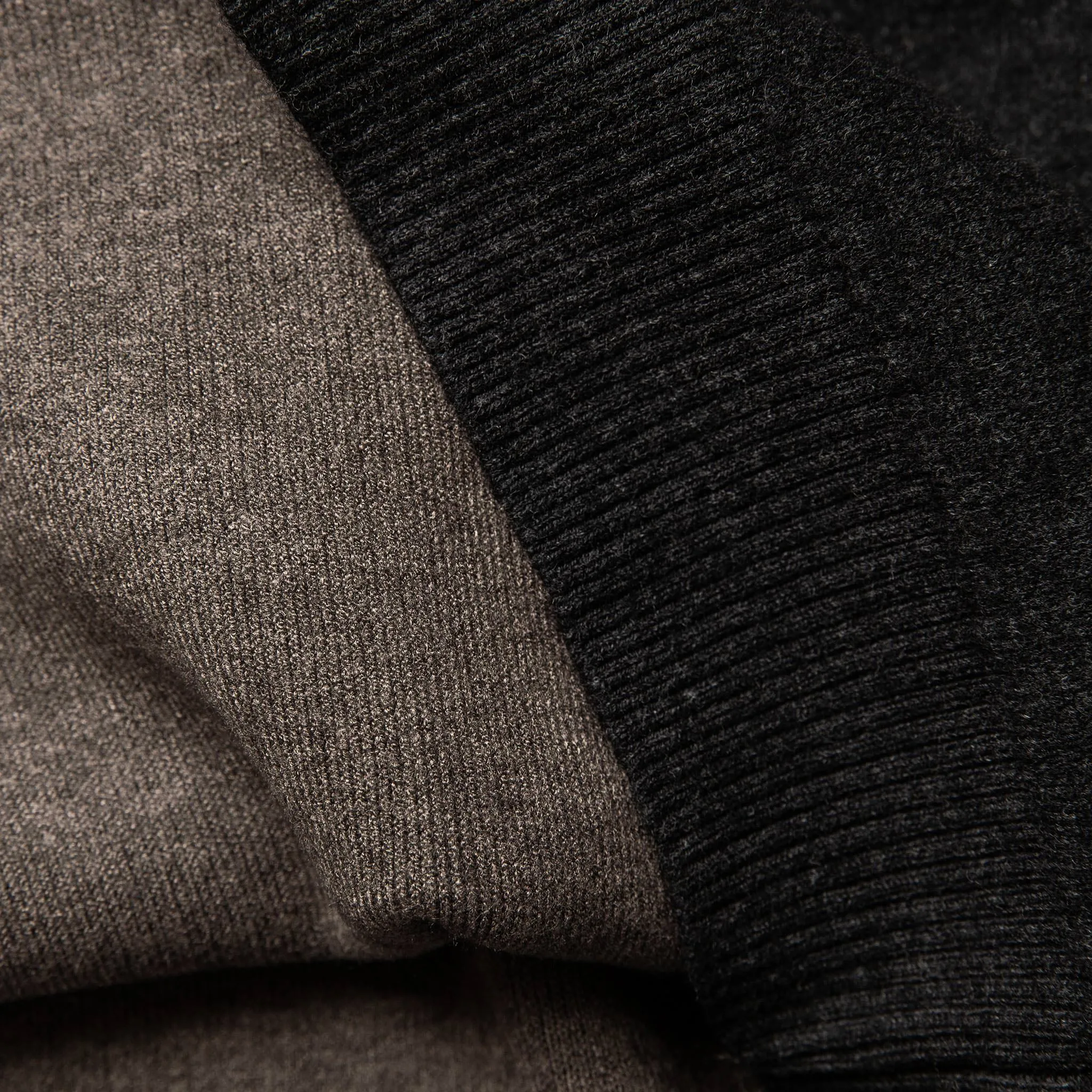 The Double Knit Sweater in Charcoal