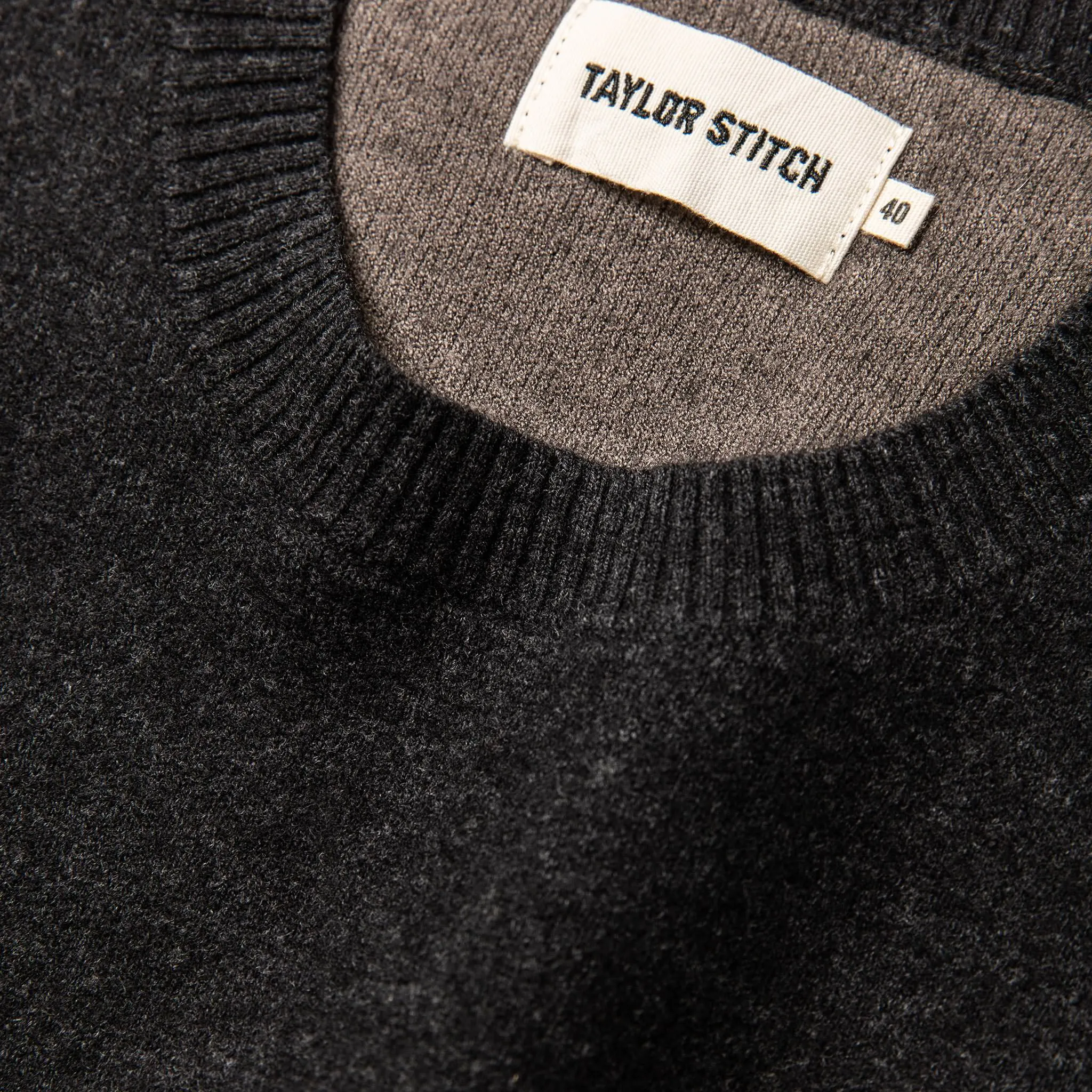 The Double Knit Sweater in Charcoal