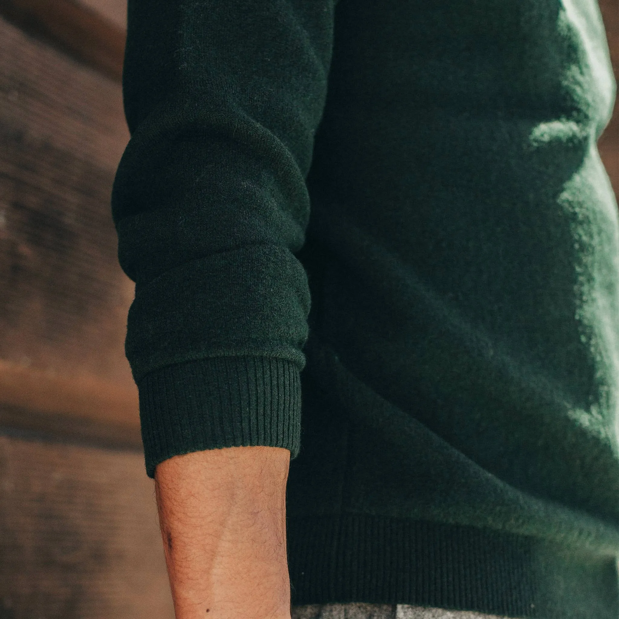 The Double Knit Sweater in Forest