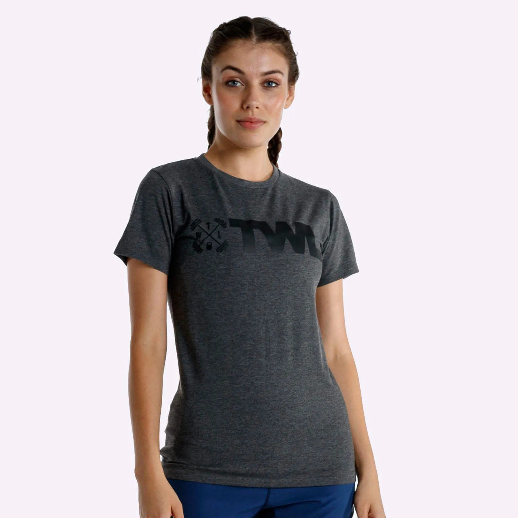 The WOD Life - Women's Classics Flux T-Shirt - Charcoal/Black