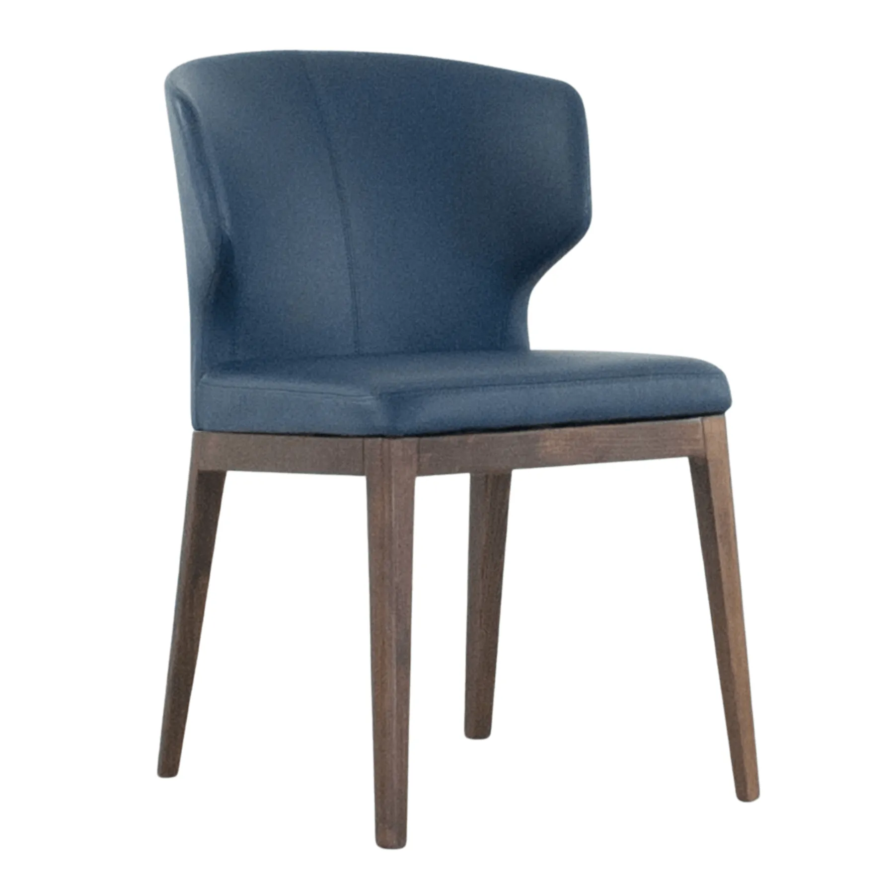 Thurston Leatherette Dining Chair With Wood Base