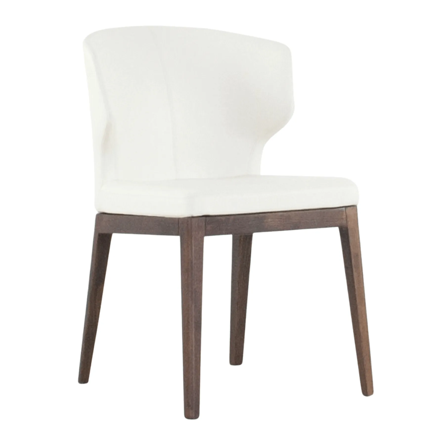 Thurston Leatherette Dining Chair With Wood Base