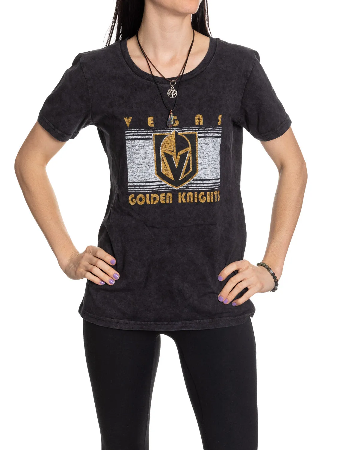 Vegas Golden Knights Women's Acid Wash T-Shirt