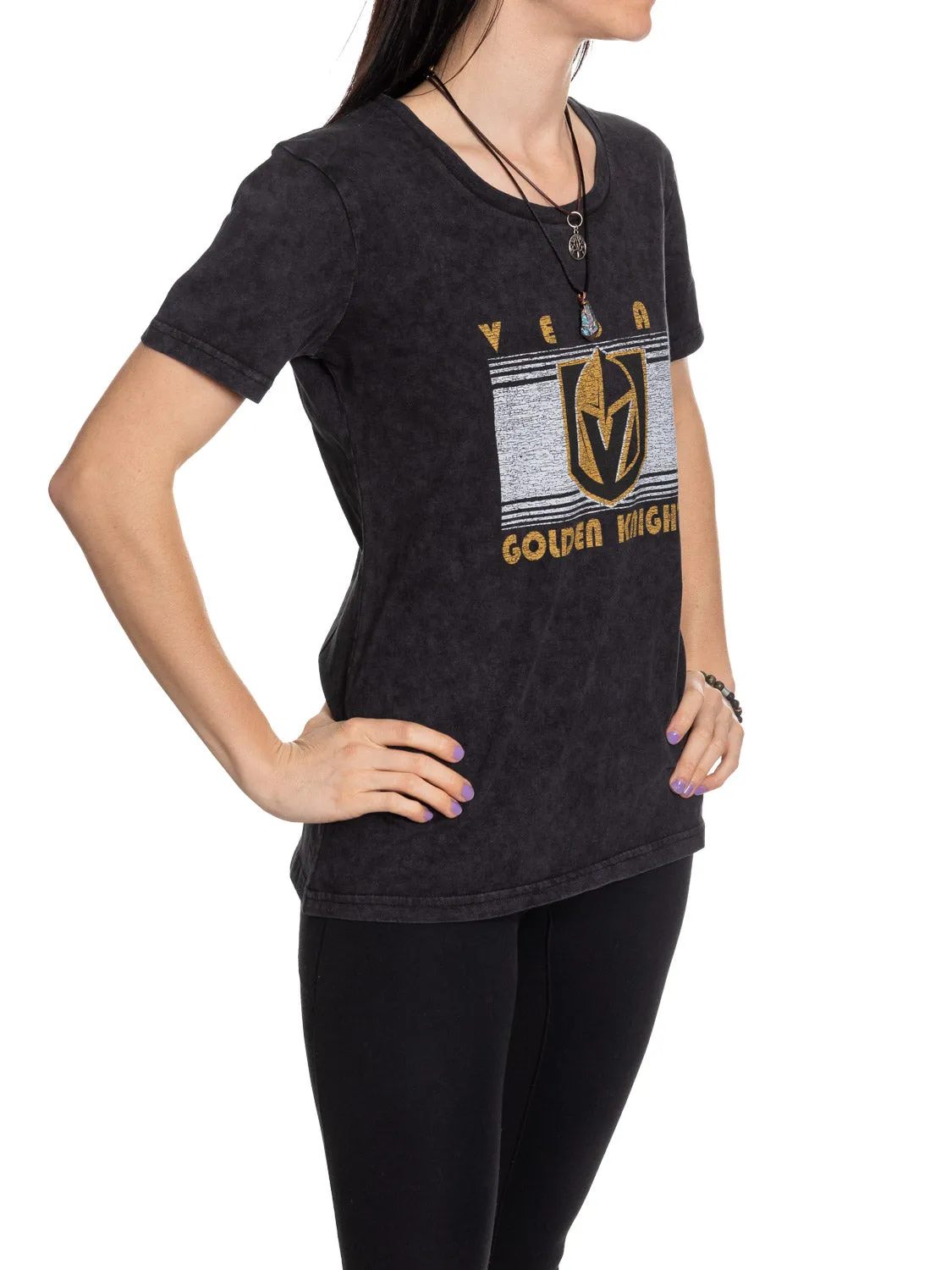 Vegas Golden Knights Women's Acid Wash T-Shirt