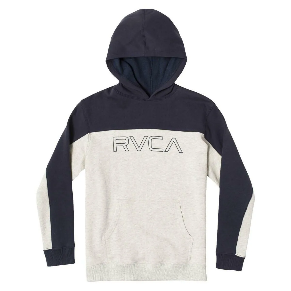 White-Black RVCA Bali Colour block Hoodie