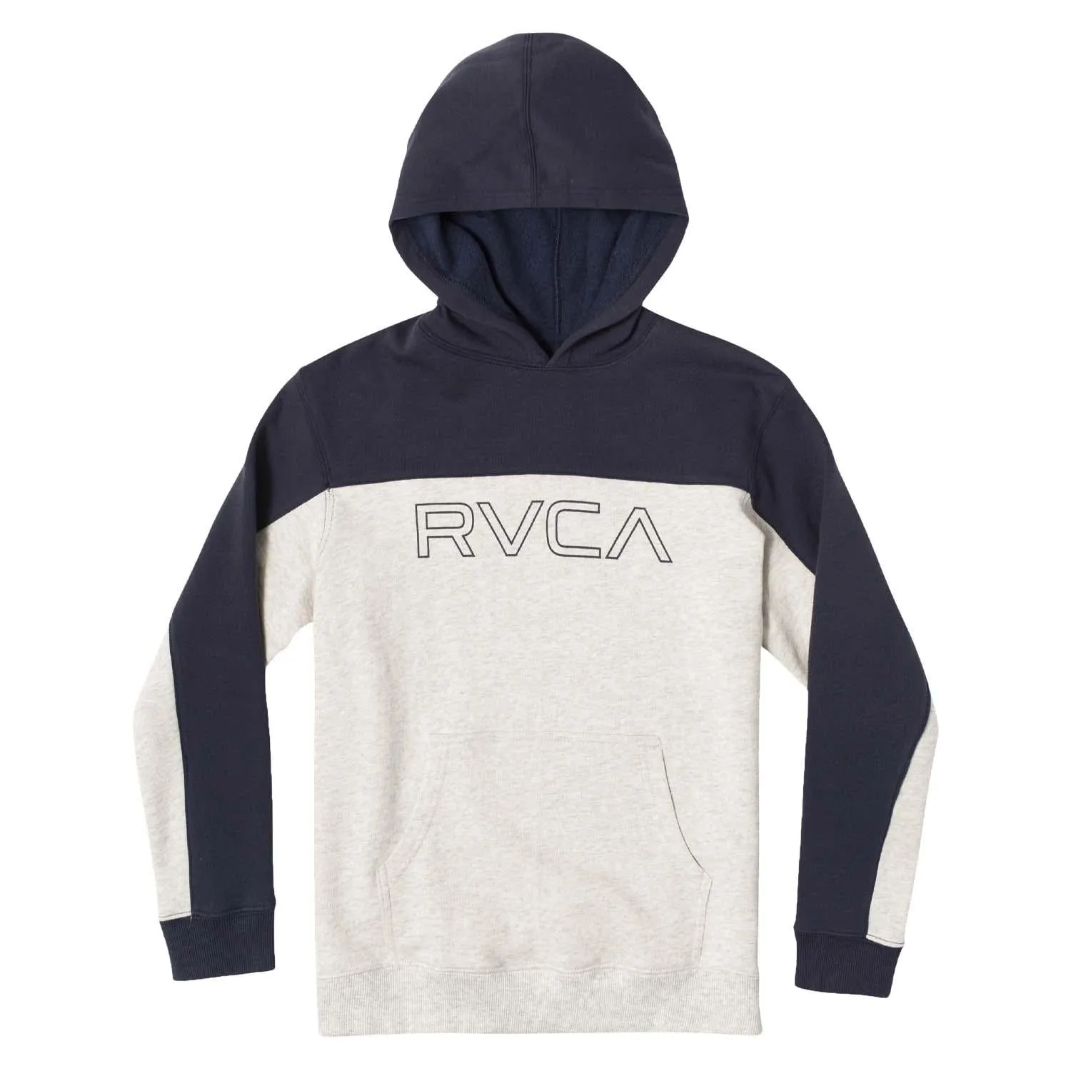 White-Black RVCA Bali Colour block Hoodie