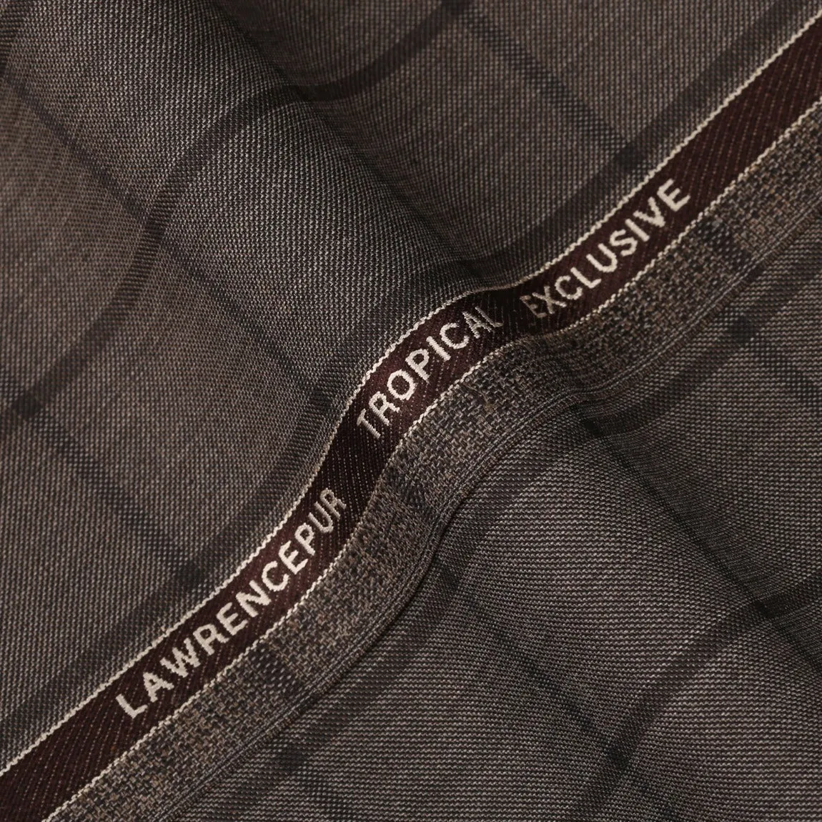 Windowpane Checks-Cedar Brown, Wool Blend, Tropical Exclusive Suiting Fabric