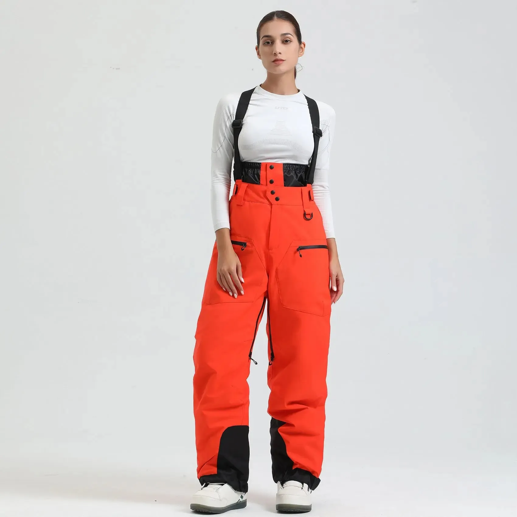 Women Ski Snowboard Bibs Outdoor Ski Overalls Pants