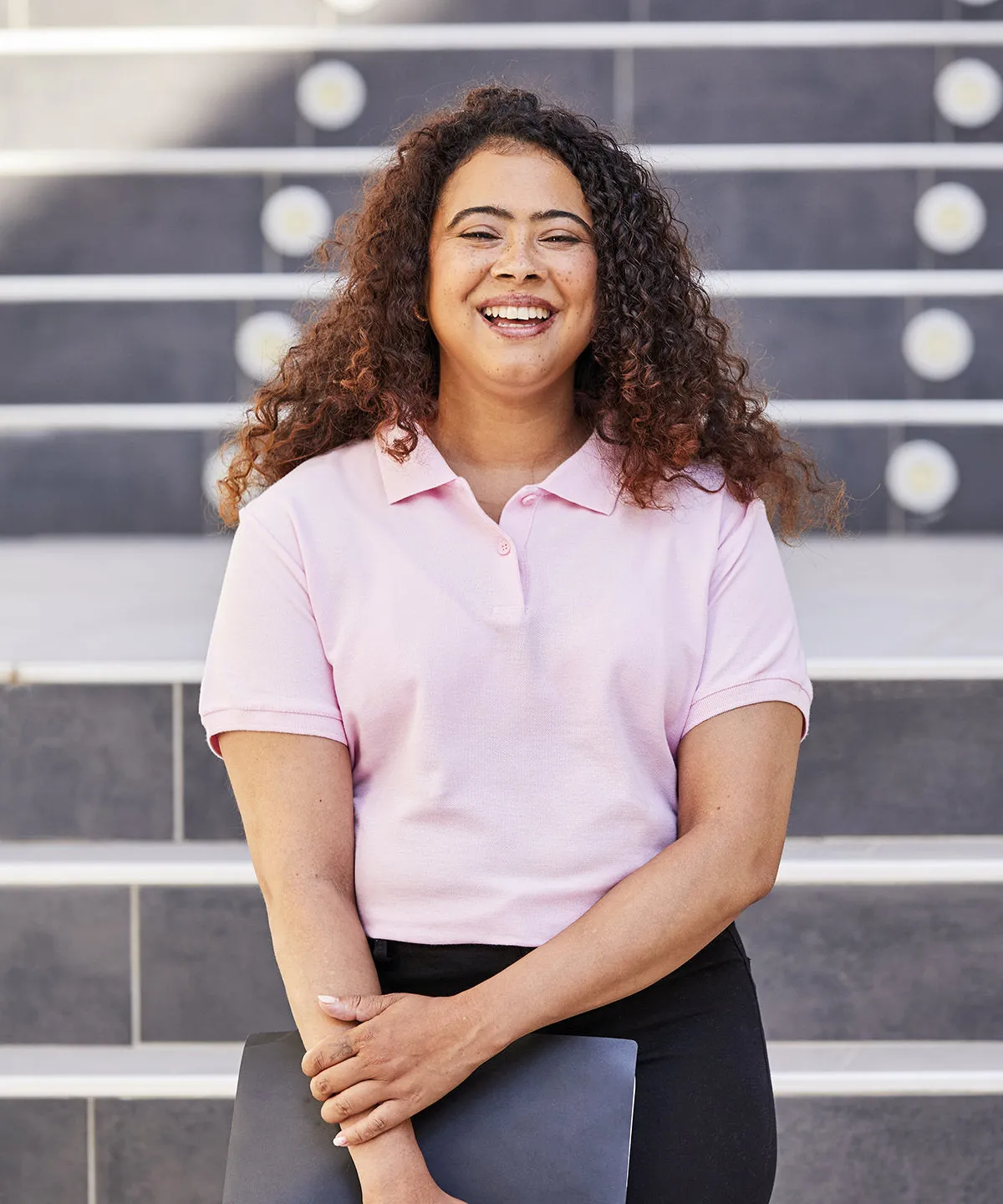 Womens premium polo | Black