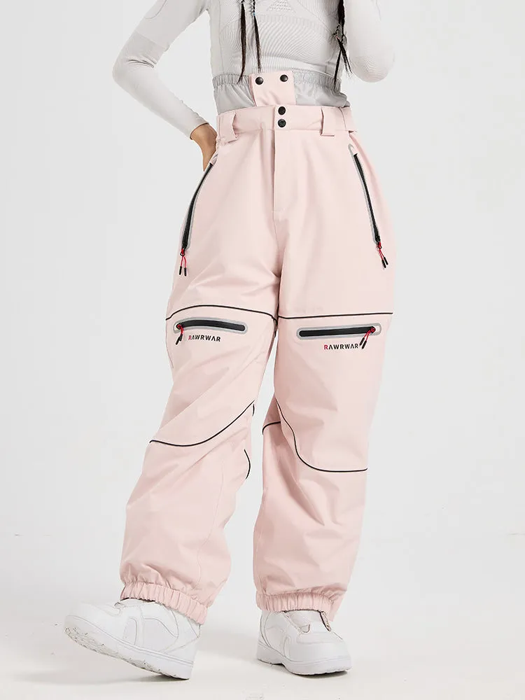 Women's RAWRWAR Flyflow Light Reflective Mountain Pro Baggy Snow Pants